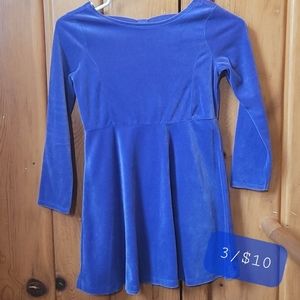 🐿 Oshkosh B'gosh Girls' Blue "Velvety" Dress